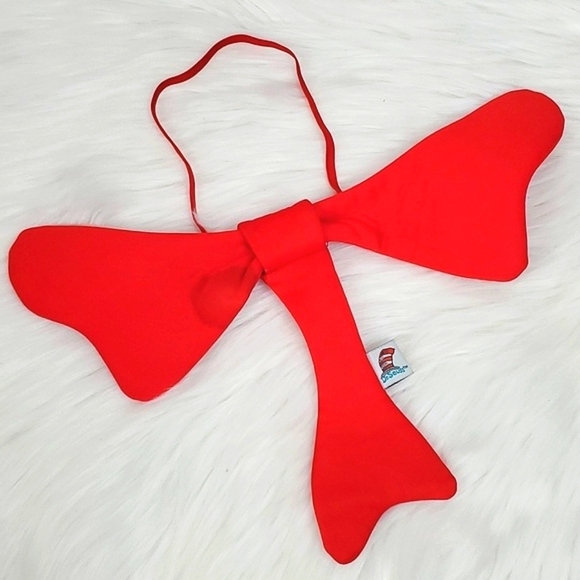 Spirit Halloween Officially Licensed Dr. Seuss Cat in the Hat Red Bowtie 13" - Picture 3 of 10